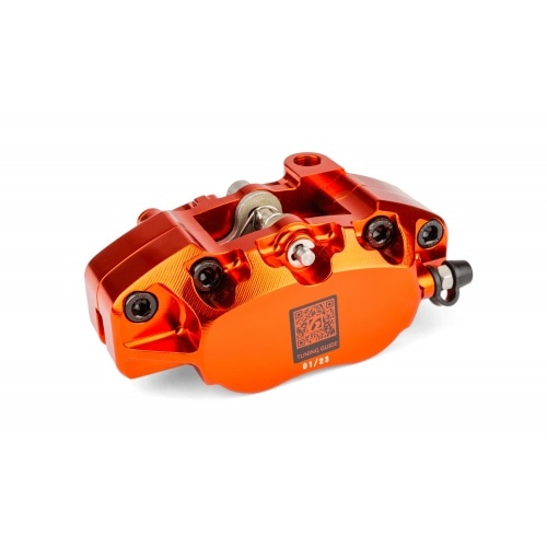4-piston Caliper with adapter Brembo Stage6 R/T Orange 4-piston Caliper with adapter Brembo Stage6 R/T Orange