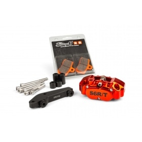 4-piston Caliper with adapter Brembo Stage6 R/T Orange