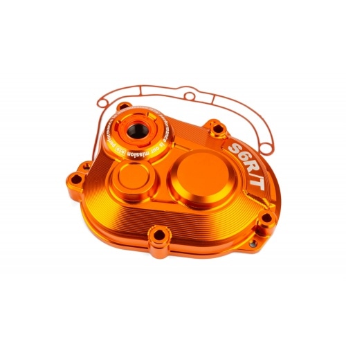 Gearbox Cover Stage6 R/T MK2 Piaggio with titanium bolts Orange Gearbox Cover Stage6 R/T MK2 Piaggio with titanium bolts Orange