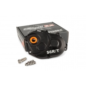Gearbox Cover Stage6 R/T black with titanium screws Minarelli