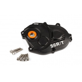 Gearbox Cover Stage6 R/T black with titanium screws Minarelli