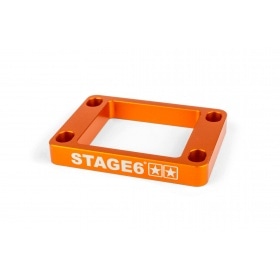 Reed Valve Spacer Stage6 R/T 10mm Derbi / Minarelli AM6 orange