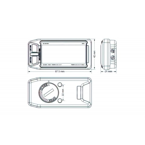 Tachometer Stage6 R/T multi-function MK2 white Tachometer Stage6 R/T multi-function MK2 white