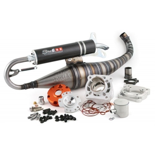 Tuning komplekts cilindrs + izplūdes Stage6 R/T 70cc Minarelli horizontālā LC Tuning komplekts cilindrs + izplūdes Stage6 R/T 70cc Minarelli horizontālā LC