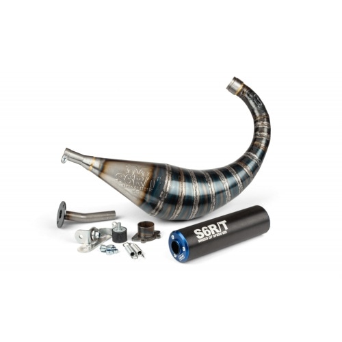 Exhaust Stage6 R/T 70 - 80cc black / blue Derbi Exhaust Stage6 R/T 70 - 80cc black / blue Derbi