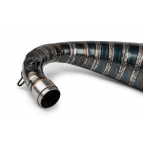 Exhaust Stage6 R/T 70 - 80cc black / red Derbi