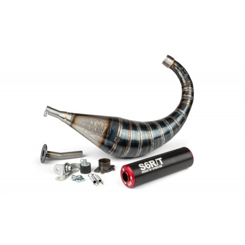 Exhaust Stage6 R/T 70 - 80cc black / red Derbi Exhaust Stage6 R/T 70 - 80cc black / red Derbi