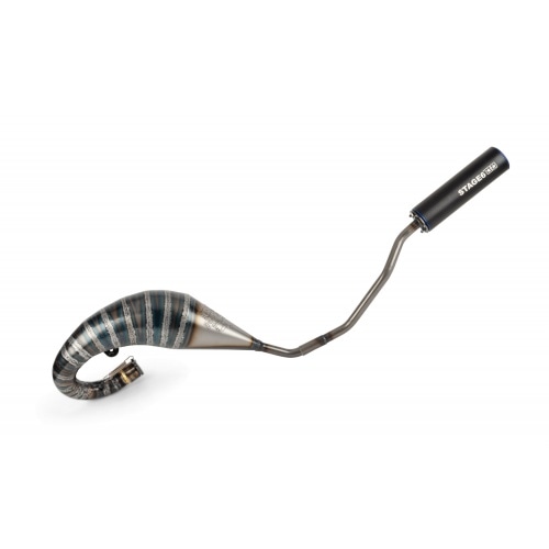 Exhaust Stage6 R/T 70 - 80 high-mount Derbi Black / Blue Exhaust Stage6 R/T 70 - 80 high-mount Derbi Black / Blue