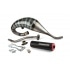 Exhaust Stage6 R/T 70 - 80 high-mount Derbi Black / Red Exhaust Stage6 R/T 70 - 80 high-mount Derbi Black / Red