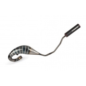 Exhaust Stage6 R/T 70 - 80 high-mount Derbi Black / Red