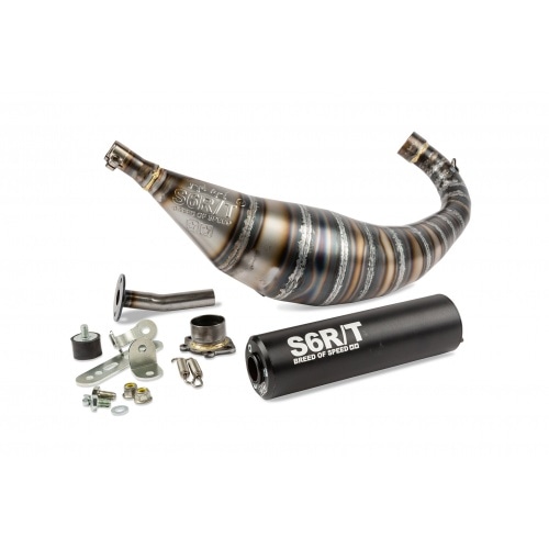 Exhaust Stage6 R/T 90 - 100cc CNC black Derbi Exhaust Stage6 R/T 90 - 100cc CNC black Derbi