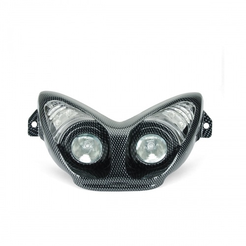 Headlight with turn signal Yamaha Aerox up to 2013 carbon look Headlight with turn signal Yamaha Aerox up to 2013 carbon look