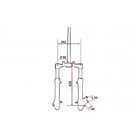 Сменная вилка Yamaha Aerox после 2003 года