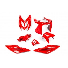 Fairing kit TNT, 7 parts, MBK Nitro / Yamaha Aerox, red