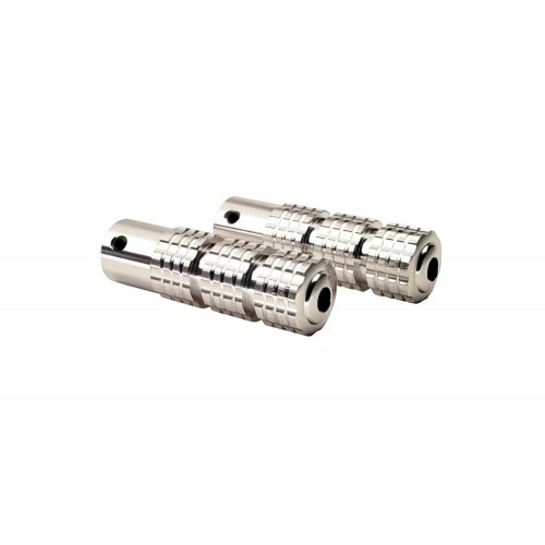 Kāju pegi rievotas sudraba krāsā Kāju pegi rievotas sudraba krāsā