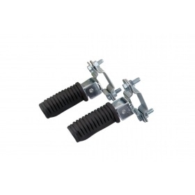 Kāju statņi aizmugurējie grozāmie kvadrātveida melni