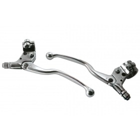 Brake Levers long for mopeds chrome