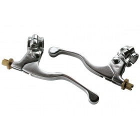 Brake Levers short for mopeds chrome