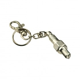 Atslēgu gredzens aizdedzes svece sudraba krāsā