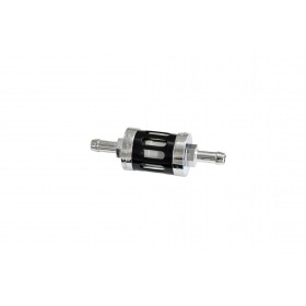 Fuel Filter 6mm chrome/anodized black