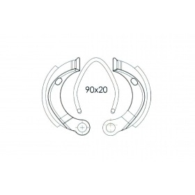 Bremžu kurpes (Grimeca) 90x20 Peugeot 103 SPX / RCX / Fox