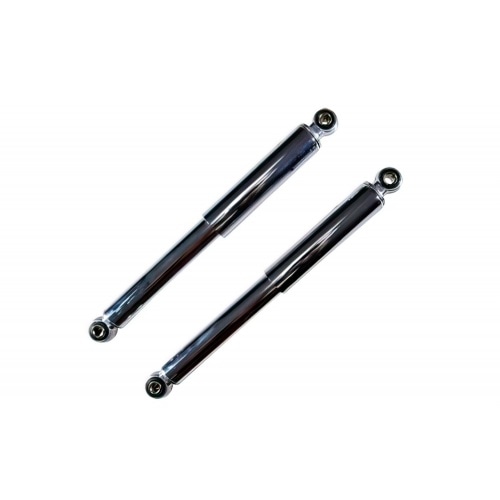 Shock Absorbers (x2) 320mm chrome Peugeot 103 Shock Absorbers (x2) 320mm chrome Peugeot 103