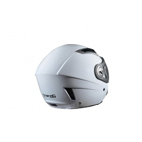 Jet / Open Face Helmet w. double visor Trendy white