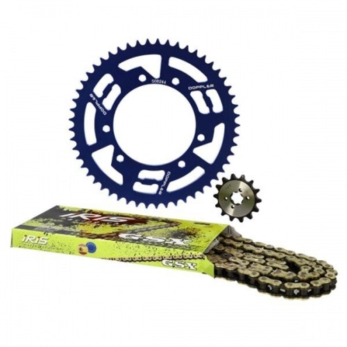 Chain Kit aluminium blue 14×53 – 420 Doppler Derbi Senda X-treme Chain Kit aluminium blue 14×53 – 420 Doppler Derbi Senda X-treme