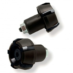 Stūres gali pretvibrācijas d.18mm Harlem melns / melns