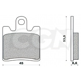Bremžu kluči Suzuki Burgman AN 250 - 400cc pirms 2006 gada