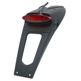 Numura numura zīmes turētājs ar sarkanu LED aizmugurējo gaismu 50cc Enduro / Supermoto