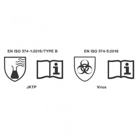 Darba cimdi nitrila augstas pretestības oranži - 25 pāri - T10 (XL)
