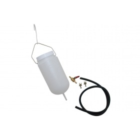 Papildu degvielas tvertne ar krānu, šļūteni un skavām