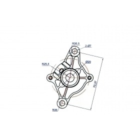 Elektriskais startera motors horizontālajam Kymco / SYM motoram