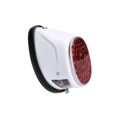 Tail Light oval white universal moped Tail Light oval white universal moped