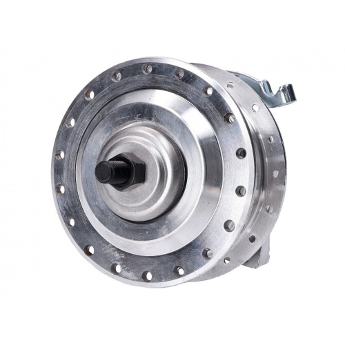 Wheel Hub complete with brake base plate and axle front Puch (spoked wheel) Wheel Hub complete with brake base plate and axle front Puch (spoked wheel)