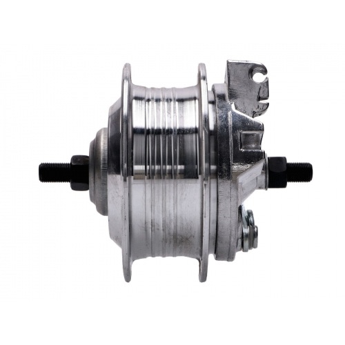 Wheel Hub complete with brake base plate and axle front Puch (spoked wheel) Wheel Hub complete with brake base plate and axle front Puch (spoked wheel)