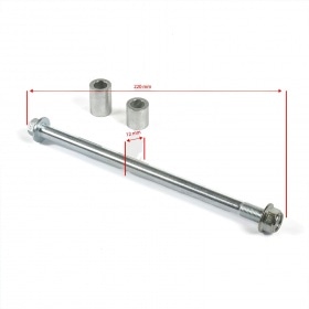 Rear Wheel Axle 220mm – d.12mm Pit Bike / Dirt Bike