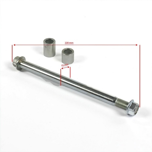 Rear Wheel Axle 220mm – d.15mm Pit Bike / Dirt Bike Rear Wheel Axle 220mm – d.15mm Pit Bike / Dirt Bike