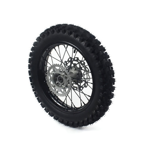Rear Wheel / Rim steel d.15mm – 16” incl. tire YUANXING Pit Bike / Dirt Bike black Rear Wheel / Rim steel d.15mm – 16” incl. tire YUANXING Pit Bike / Dirt Bike black