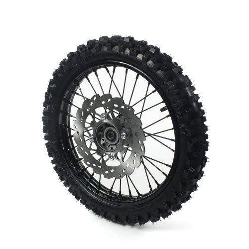 Переднее колесо / обод стальной d.15mm - 14" с шиной Yuanxing Pit Bike / Dirt Bike черный Переднее колесо / обод стальной d.15mm - 14" с шиной Yuanxing Pit Bike / Dirt Bike черный