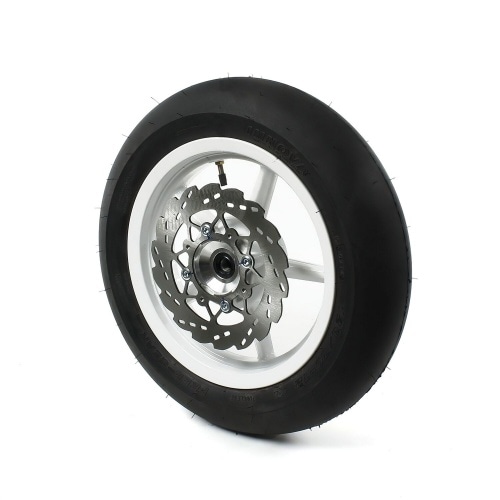 Rear Wheel / Rim d.15mm – 12” with tire Supermotard Pit Bike / Dirt Bike white Rear Wheel / Rim d.15mm – 12” with tire Supermotard Pit Bike / Dirt Bike white