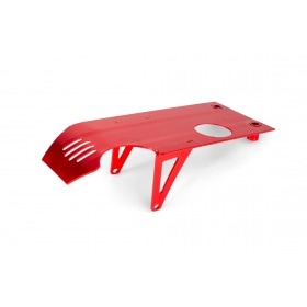 Skid Plate aluminium Pit Bike / Dirt Bike red