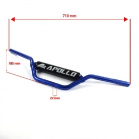 Rokturis alumīnija d.22mm Apollo Pit Bike / Dirt Bike zils