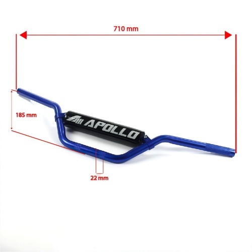 Rokturis alumīnija d.22mm Apollo Pit Bike / Dirt Bike zils Rokturis alumīnija d.22mm Apollo Pit Bike / Dirt Bike zils