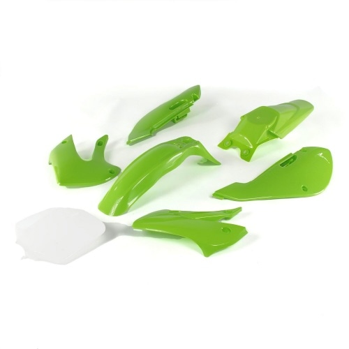 Plastmasas komplekts zaļš Pit Bike / Dirt Bike Typ KLX110 Plastmasas komplekts zaļš Pit Bike / Dirt Bike Typ KLX110
