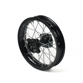 Rear Wheel / Rim aluminium hub 15mm axle – 12” Pit Bike / Dirt Bike black