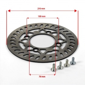 Brake Disc d.210mm - 4 holes Pit Bike / Dirt Bike