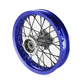 Rear Wheel / Rim aluminium hub 15mm axle – 12” Pit Bike / Dirt Bike blue