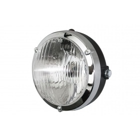 Priekšējais lukturis apaļš d.103mm melns Peugeot 103